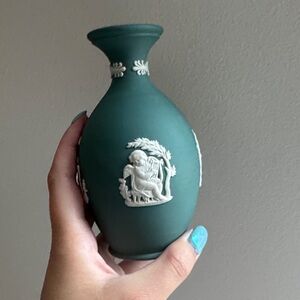 Wedgwood teal vase